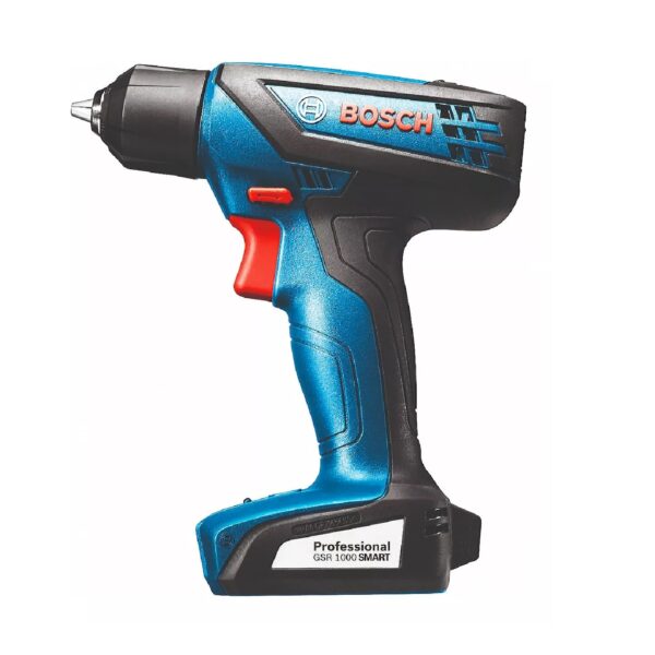Taladro atornillador inalámbrico de 6mm Bosch GSR 1000 12V + accesorio con maletín de transporte