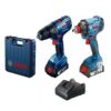 Combo Bosch 18v Taladro-rotomartillo 1/2 + Llave Impacto 1/2