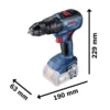 Kit Bosch Rotomartillo Gsb18v-50 Llave De Impactogdx 18v-200