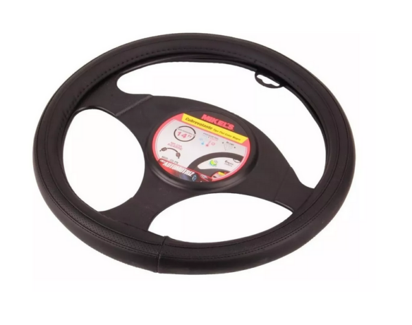 Cubrevolante Universal Piel Color Negro Funda Cubre Volante