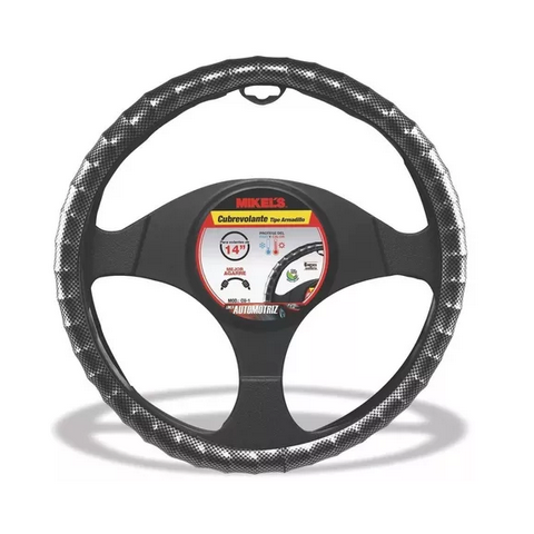 Funda Para Volante Diseño Texturizado Negro Mikel´s