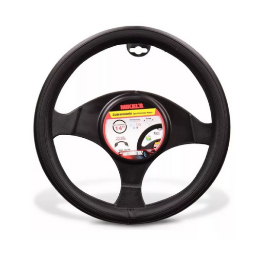 Cubrevolante Universal Piel Color Negro Funda Cubre Volante