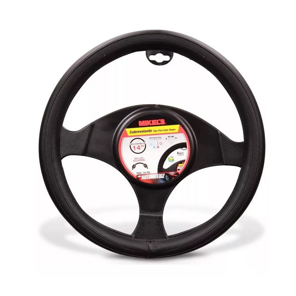 Cubrevolante Universal Piel Color Negro Funda Cubre Volante