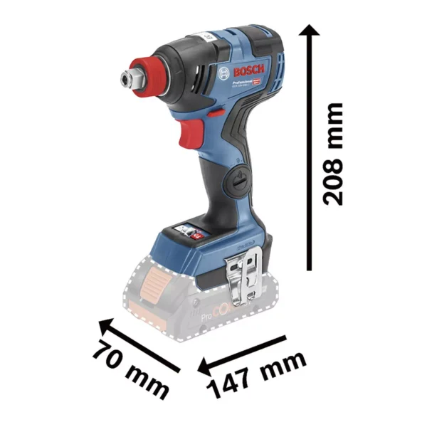 Kit Bosch Rotomartillo Gsb18v-50 Llave De Impactogdx 18v-200