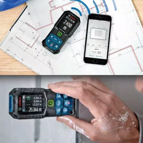 Telémetro Láser Verde Bosch Glm 50-27 Cg Bluetooth 0.05-50m