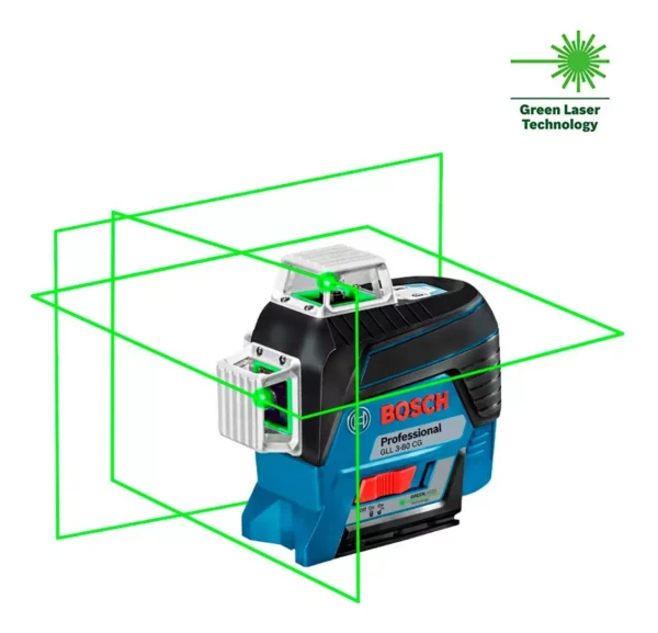 Nivel Láser Bosch Gll 3-80 Cg Profesional + Receptor Lr7