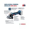 Amoladora Bosch Angular Gws 180-li Professional 18 V Color Azul