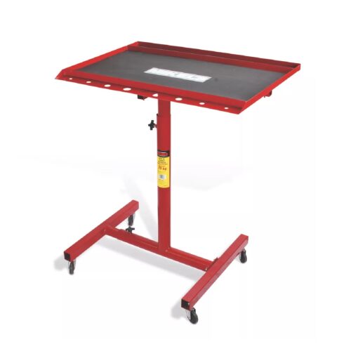 Mesa De Trabajo Con Ruedas Y Charola Mikels Altura Ajustable