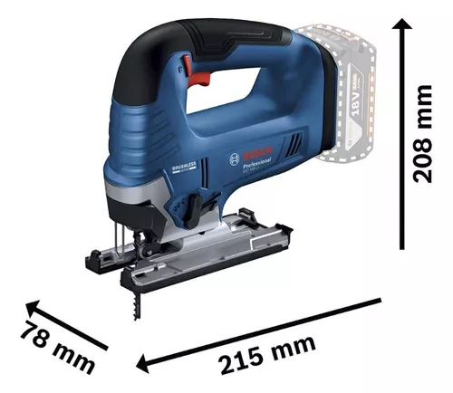 15B30E1_4 Sierra Caladora Bosch Brushless 18v Gst 185-li + 2 Baterías