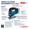 15B30E1_6 Sierra Caladora Bosch Brushless 18v Gst 185-li + 2 Baterías