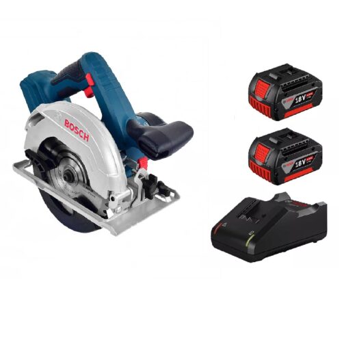 Sierra circular eléctrica inalámbrica Bosch Professional GKS 18V-57 + baterías