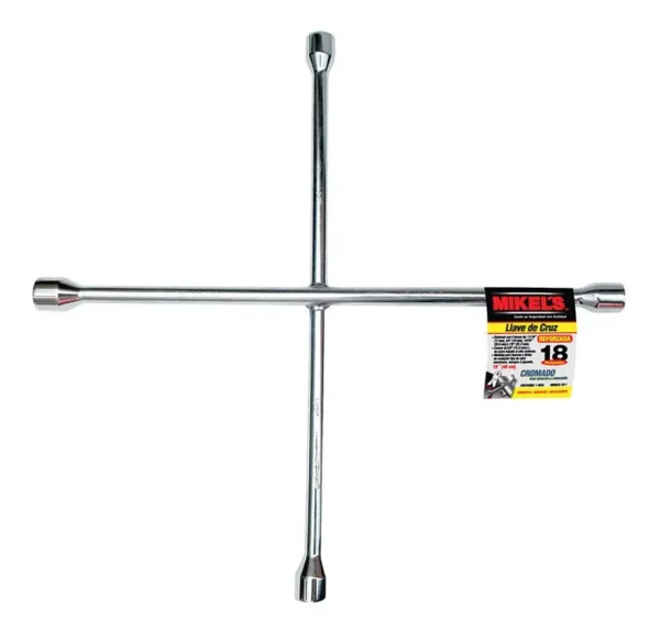 Llave De Cruz Cromada 18puLG 13/16 3/4 17mm 7/8 Mikels