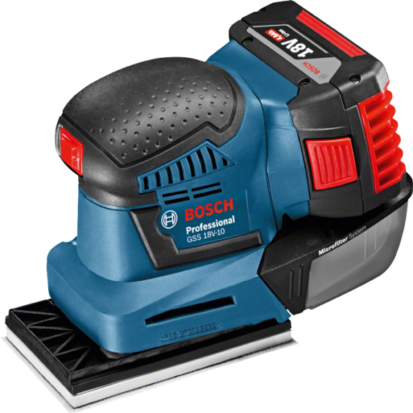 Lijadora Orbital Inalámbrica Gss 18v-10 113x101mm Bosch