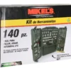 Autocle Juego Dado Accesorios Caja Estuche 140 Piezas Mikels