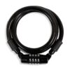 Cable Candado De Espiral Retráctil C/Combinación de 4 Dígitos Marca Mikels