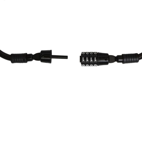 Cable Candado De Espiral Retráctil C/Combinación de 4 Dígitos Marca Mikels