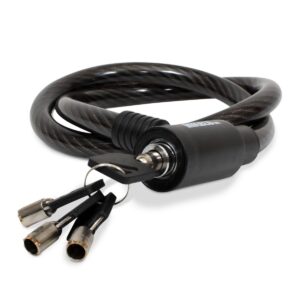 Cable Candado Flexible 4 Llaves De Seguridad (90 cm) Marca MIKELS