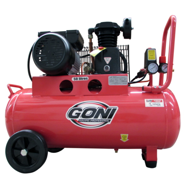 Compresor de banda de 1 HP y tanque de 50 litros Modelo 9305