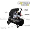 Kit Compresor Lubricado De 3.5hp Con Tanque 30litros Vortex
