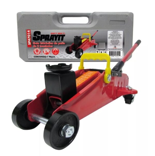 Gato Patin Hidráulico De 2ton Portátil Sprayit By Gony Sp47014
