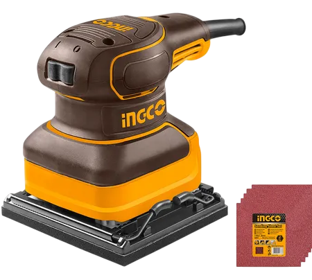 Lijadora 1/4 De Hoja 240w 14,000 Rpm + 5 Lijas Ingco Ups2416