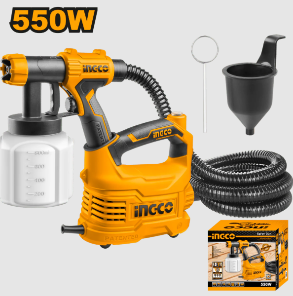Pistola De Pintar 110/120V 50/60Hz 550W INGCO USPG5008