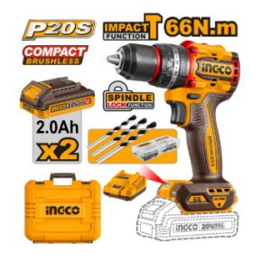 Taladro Impacto 1/2 20V 66Nm INGCO UCIDLI20668