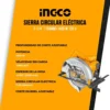 Sierra Circular Eléctrica Ingco 7-1/4 ´´(184mm) 1400 W 120 V