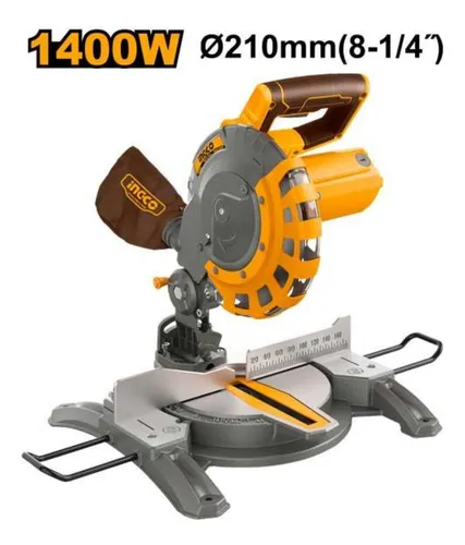 Sierra Ingletadora Ingco 1400w 127v 8 Pulgadas 5000 Rpm