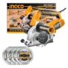 Ranuradora De Concreto Sierra Corte Pared 1500w Ingco Color Amarillo Frecuencia 60 Hz