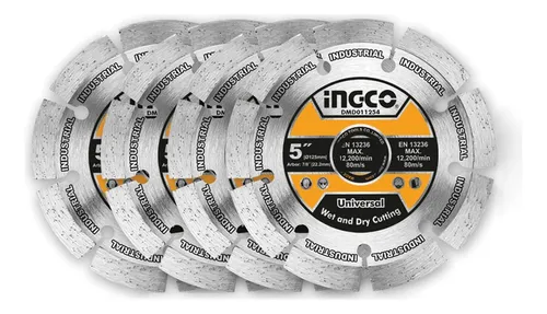 Ranuradora De Concreto Sierra Corte Pared 1500w Ingco Color Amarillo Frecuencia 60 Hz