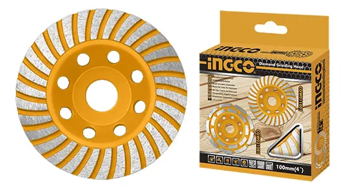 Disco Diamante Turbo Copa 5 Ingco Color Amarillo Cgw011251