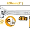 D_NQ_NP_879893-MLU70372921413_072023-O Llave Francesa Ajustable 8 Pul 200 Mm Apertura 0-24mm Ingco