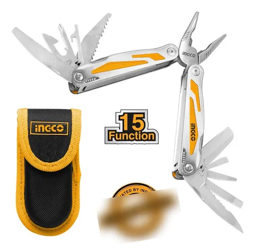 Multiherramienta Ingco 15 En 1 Con Funda Hfmft0115