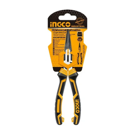 Alicate Punta Larga Tipo Pesado 8 Crv Ingco Hhlnp28200