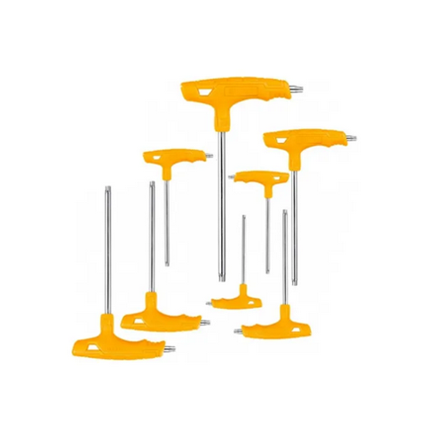Set Juego Llaves Allen Torx C/mango T 8 Pcs Ingco Hhkt80838 Color Amarillo