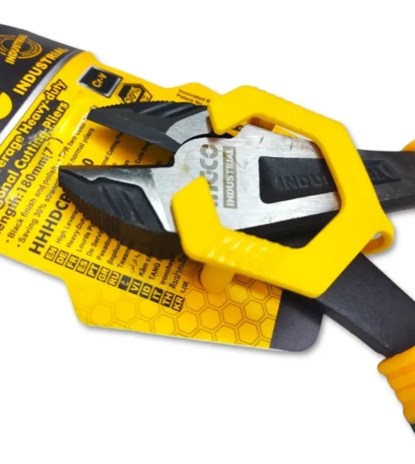 Pinza De Corte Diagonal 7 Industrial Ingco Hhhdcp28180 Negro