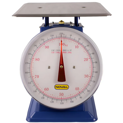 Báscula Mecánica Industrial Noval 30x30cm De Muelle 100 Kg - Azul