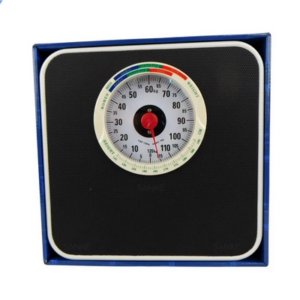 Báscula Mecanica De Baño Antiderrapante Noval 120kg Color Bl Blanco