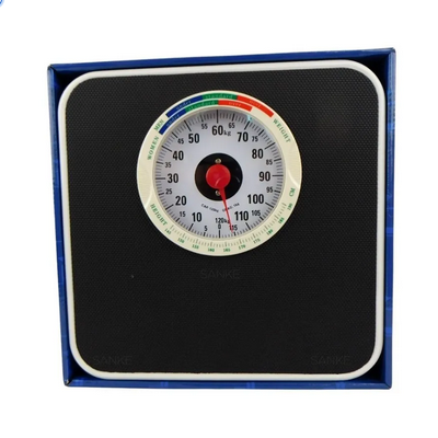 Báscula Mecanica De Baño Antiderrapante Noval 120kg Color Bl Blanco