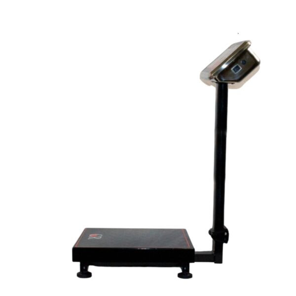 Báscula De Plataforma Digital Comercial C/mastil 300kg Noval - Negro