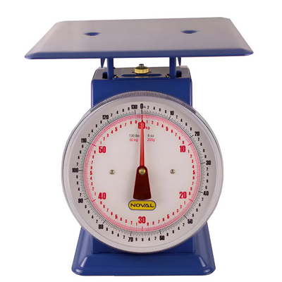 Báscula Mecánica Industrial De Muelle 60 Kg Noval 30x30cm - Azul