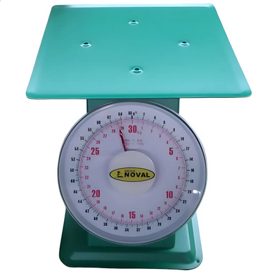 Bascula Industrial Mecanica De Muelle 30kg Noval Color Verde - Verde