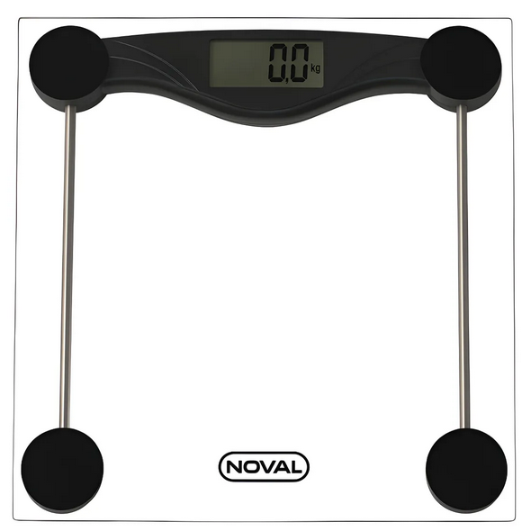 Báscula Digital Noval Eb-9015 Vidrio Tem 180kg Peso Corporal - Blanco