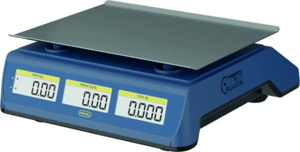 Báscula Comercial 30kg / 2g Charola Acero Inoxidable Fija Eco-30 Noval