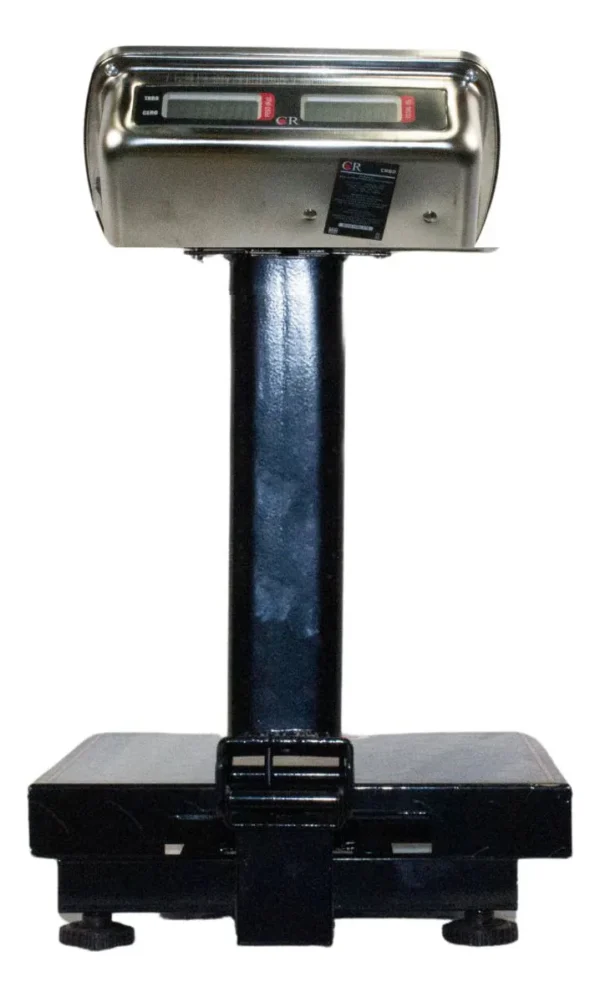 Báscula De Plataforma Comercial Digital C/mastil 150kg Noval Negro