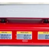 Báscula Comercial 30kg / 2g Charola Acero Inoxidable Fija Eco-30 Noval Color Rojo