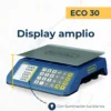 Báscula Comercial 30kg / 2g Charola Acero Inoxidable Fija Eco-30 Noval
