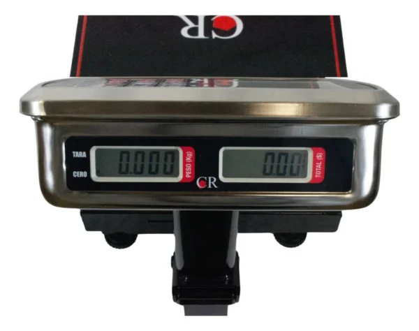 Báscula De Plataforma Comercial Digital C/mastil 150kg Noval Negro