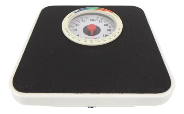 Báscula Mecanica De Baño Antiderrapante Noval 120kg Color Bl Blanco